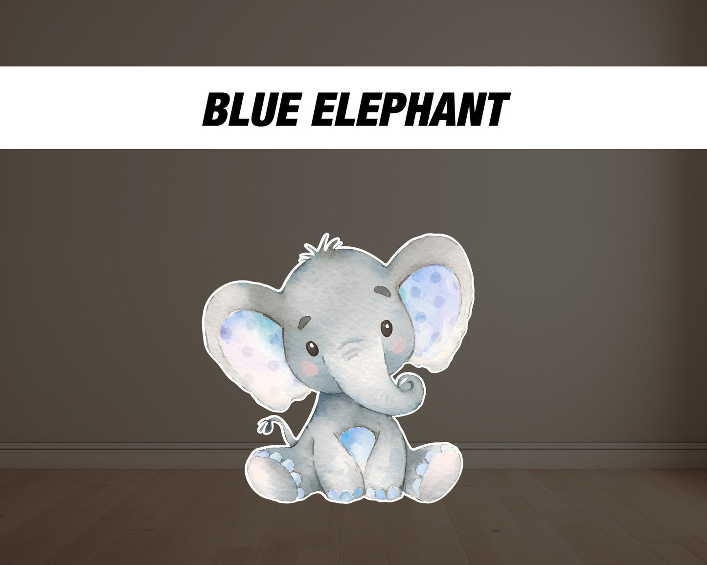 Elephant babyshower decor, baby elephant cutouts, lawn signs, yard sign, backdrop centerpieces, high res - EzCutoutz
