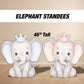 Elephant babyshower decor, baby elephant cutouts, lawn signs, yard sign, backdrop centerpieces, high res - EzCutoutz