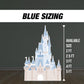 Pastel Castle Cutout Princess Castle, pink blue castle, lawn signs, yard sign, backdrop centerpieces, high res - EzCutoutz