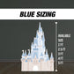 Pastel Castle Cutout Princess Castle, pink blue castle, lawn signs, yard sign, backdrop centerpieces, high res - EzCutoutz