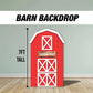 Farm Barn Backdrop Panel Pastel farm panel standee, farm themed Party Decor, baby shower, first birthday, rigid board with stand, NOT fabric - EzCutoutz