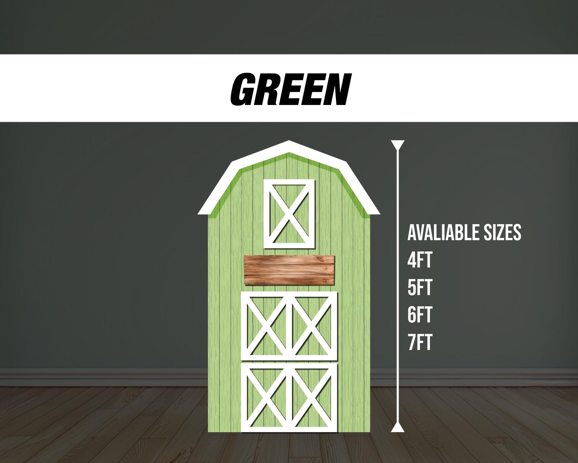 Farm Barn Backdrop Panel Pastel farm panel standee, farm themed Party Decor, baby shower, first birthday, rigid board with stand, NOT fabric - EzCutoutz