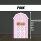 Farm Barn Backdrop Panel Pastel farm panel standee, farm themed Party Decor, baby shower, first birthday, rigid board with stand, NOT fabric - EzCutoutz