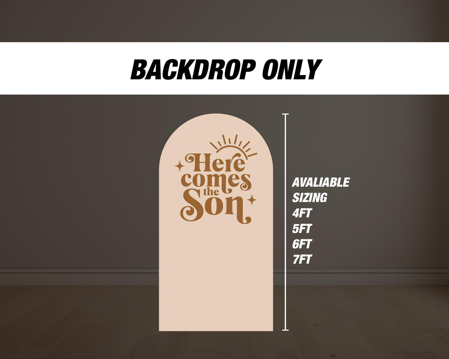 Sun Cutout, large sun decor, here comes the son sun sign, babyshower decor, cutouts, lawn signs, yard sign, backdrop centerpieces, high res - EzCutoutz