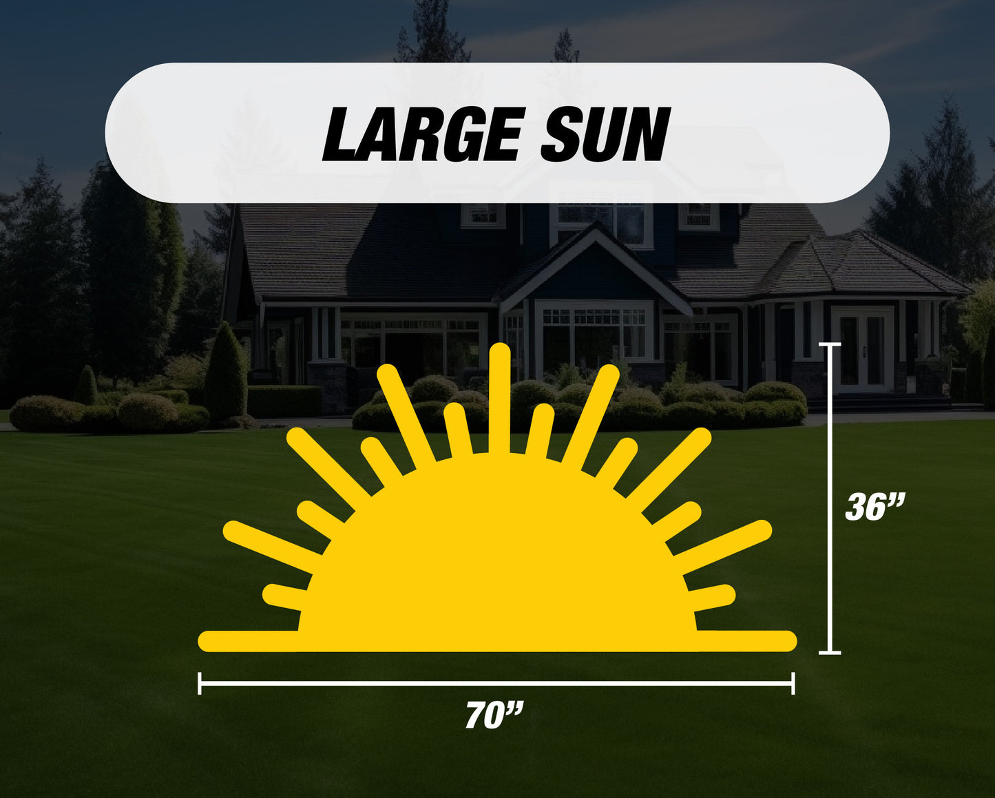 Sun Cutout, large sun decor, here comes the son sun sign, babyshower decor, cutouts, lawn signs, yard sign, backdrop centerpieces, high res - EzCutoutz