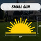 Sun Cutout, large sun decor, here comes the son sun sign, babyshower decor, cutouts, lawn signs, yard sign, backdrop centerpieces, high res - EzCutoutz