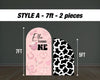 First Rodeo Backdrop with stands. Pink Rodeo, Cowgirl birthday party, rodeo themed event decoration Party Decor Rigid not fabric - EzCutoutz