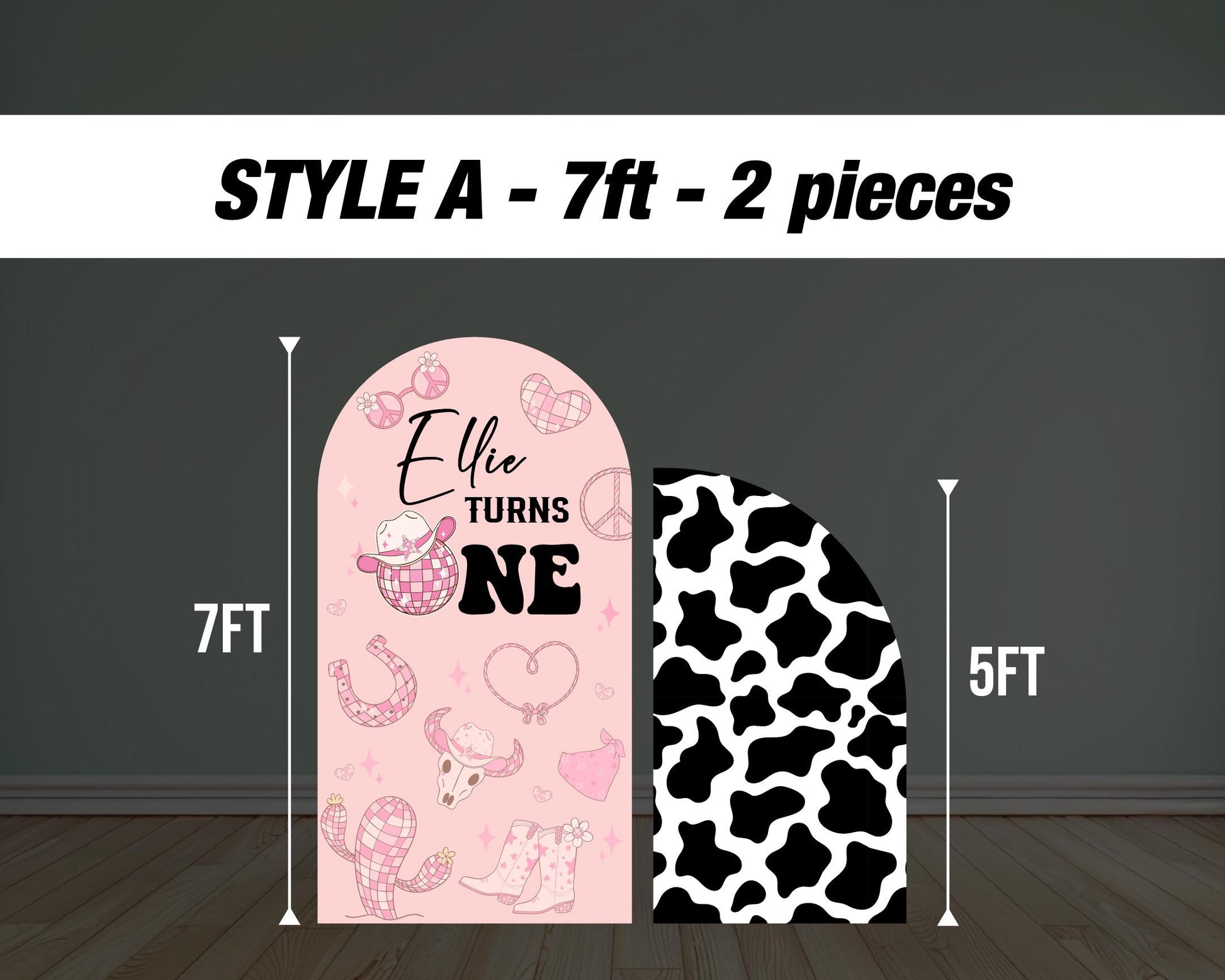 First Rodeo Backdrop with stands. Pink Rodeo, Cowgirl birthday party, rodeo themed event decoration Party Decor Rigid not fabric - EzCutoutz