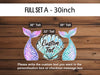 Mermaid Tail Cutouts Sea shell birthday under the sea centerpieces ocean themed, mermaid themed Party Decor, table toppers baby shower - EzCutoutz