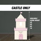 Pastel Castle Cutout Princess Castle, pink blue castle, lawn signs, yard sign, backdrop centerpieces, high res - EzCutoutz