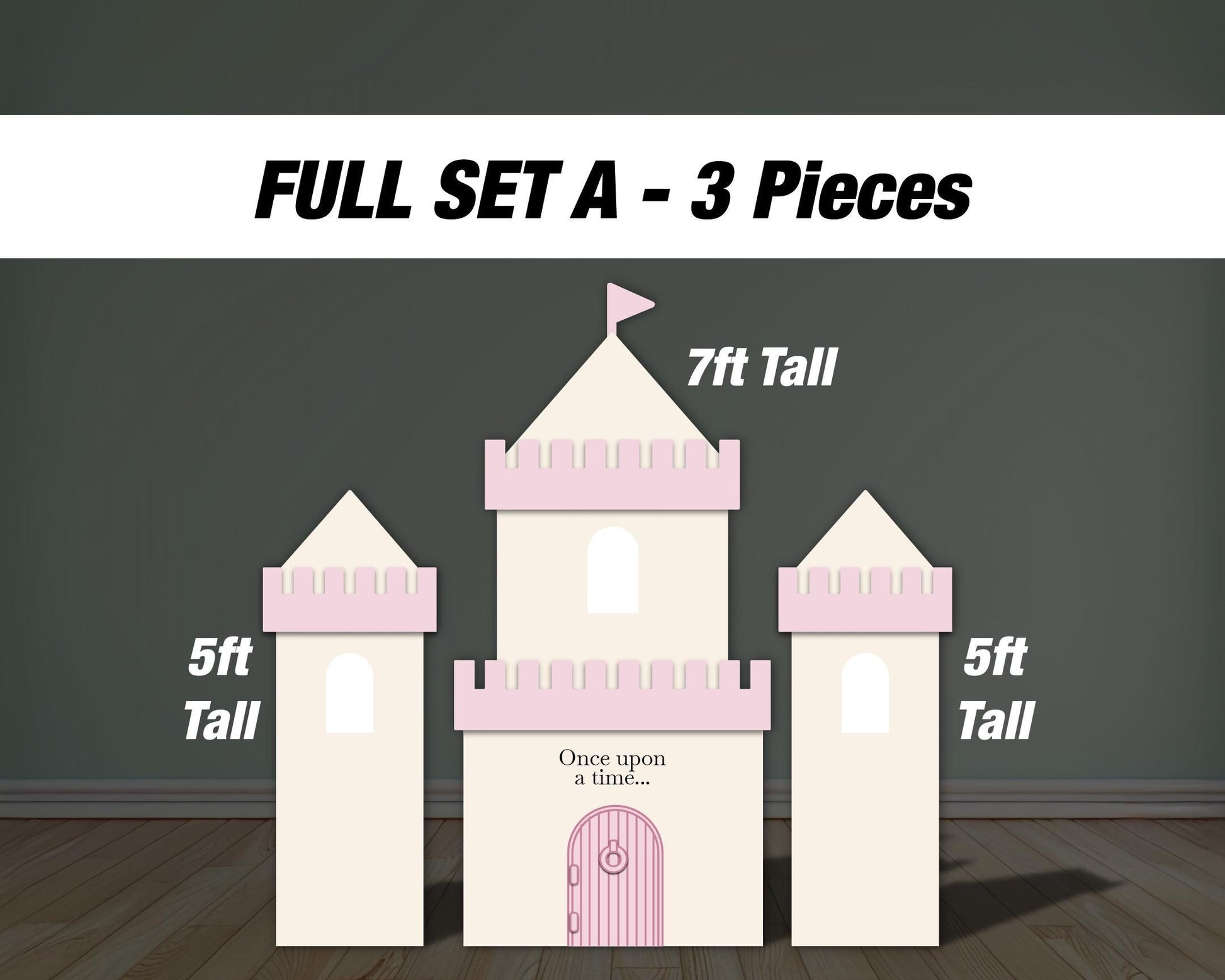 Pastel Castle Cutout Princess Castle, pink blue castle, lawn signs, yard sign, backdrop centerpieces, high res - EzCutoutz