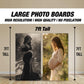 BIG Baby shower photo board Oh baby backdrop, baby bump photo board, large Pregnancy photograph celebration milestone rigid board with stand - EzCutoutz