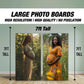 BIG Baby shower photo board Oh baby backdrop, baby bump photo board, large Pregnancy photograph celebration milestone rigid board with stand - EzCutoutz