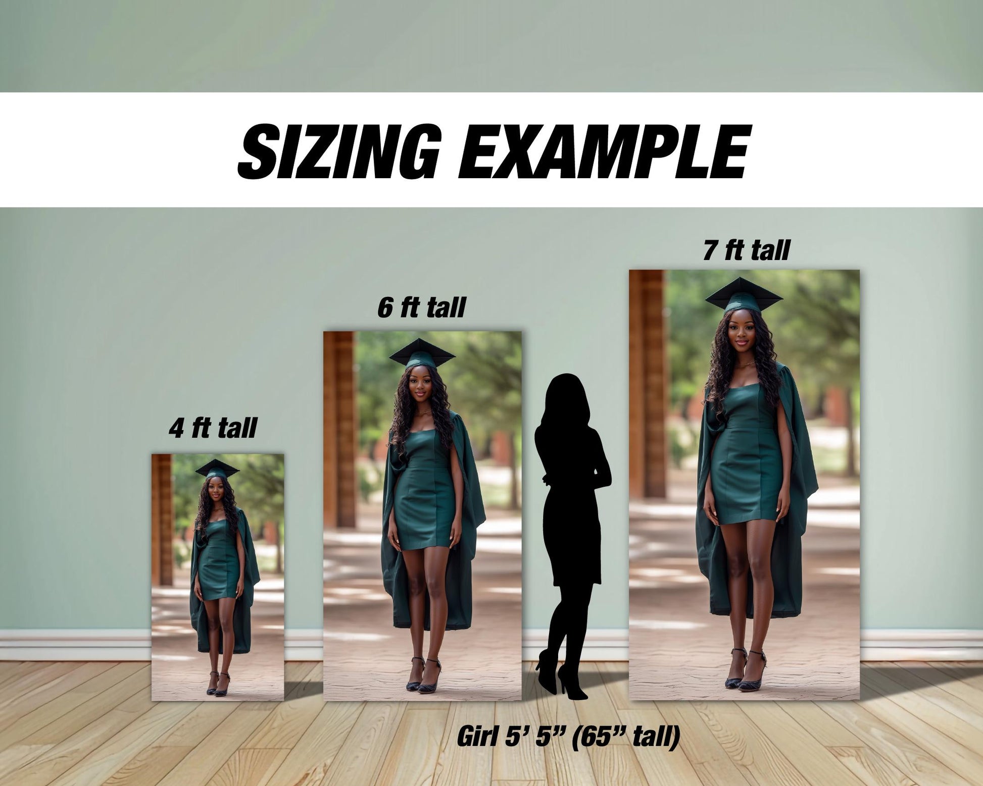 BIG Graduation photo board, class of 2025 grad backdrop, graduate photo board, graduate big photograph celebration rigid board with stands - EzCutoutz