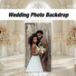 Wedding photo board, wedding backdrop, bridal photo board backdrop, blue arch, bridal shower, birthday backdrop, rigid board with stands - EzCutoutz