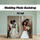 Wedding photo board, wedding backdrop, bridal photo board backdrop, blue arch, bridal shower, birthday backdrop, rigid board with stands - EzCutoutz