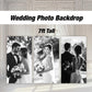 Wedding photo board, wedding backdrop, bridal photo board backdrop, blue arch, bridal shower, birthday backdrop, rigid board with stands - EzCutoutz