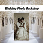 Wedding photo board, wedding backdrop, bridal photo board backdrop, blue arch, bridal shower, birthday backdrop, rigid board with stands - EzCutoutz