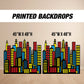 Super Hero City Backdrop with stands, NOT fabric. 4mm coroplast backdrop, party prop, super hero birthday party city landscape - EzCutoutz