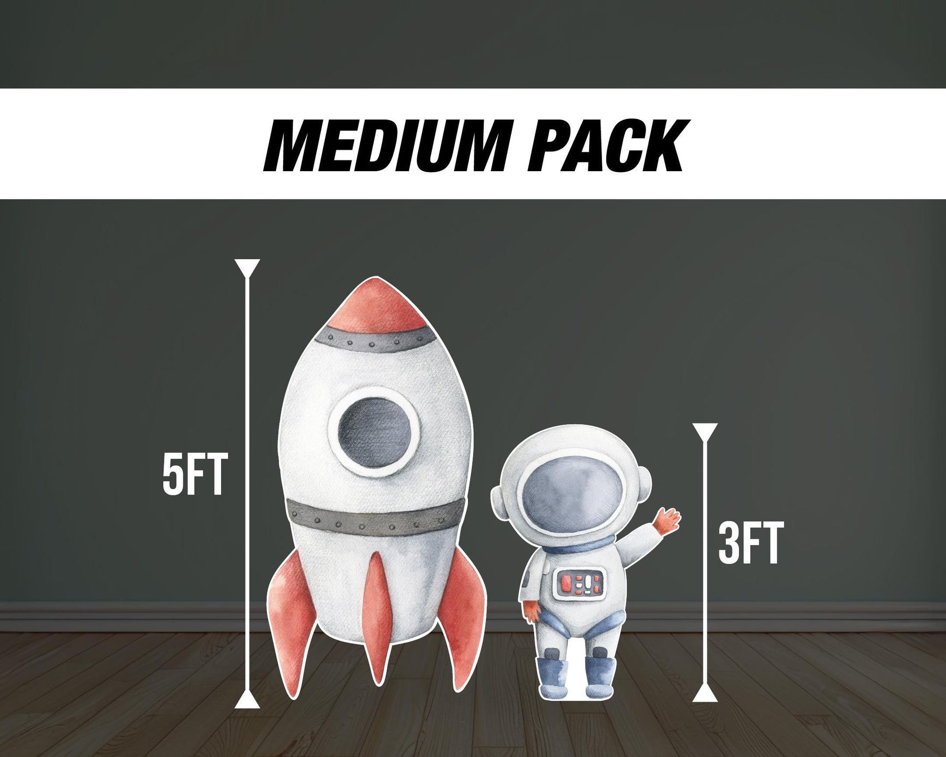 Cute Baby Astronaut backdrop Cutouts watercolor Outerspace Cutouts centerpieces astro standee, Space themed Party Decor, babyshower - EzCutoutz