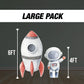 Cute Baby Astronaut backdrop Cutouts watercolor Outerspace Cutouts centerpieces astro standee, Space themed Party Decor, babyshower - EzCutoutz