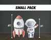 Cute Baby Astronaut backdrop Cutouts watercolor Outerspace Cutouts centerpieces astro standee, Space themed Party Decor, babyshower - EzCutoutz