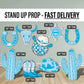 Cowboy Cutouts Cowboy decor props party disco cowboy blue cowboy hat centerpieces standee, farm themed birthday yeehaw howdy - EzCutoutz