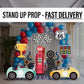 Racecar Cutouts birthday centerpieces, Retro car, lawn sign, yard sign, backdrop, Party Decor, table toppers - EzCutoutz