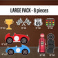 Racecar Cutouts birthday centerpieces, Retro car, twofast 2 curious lawn sign, yard sign, backdrop, Party Decor, table toppers - EzCutoutz