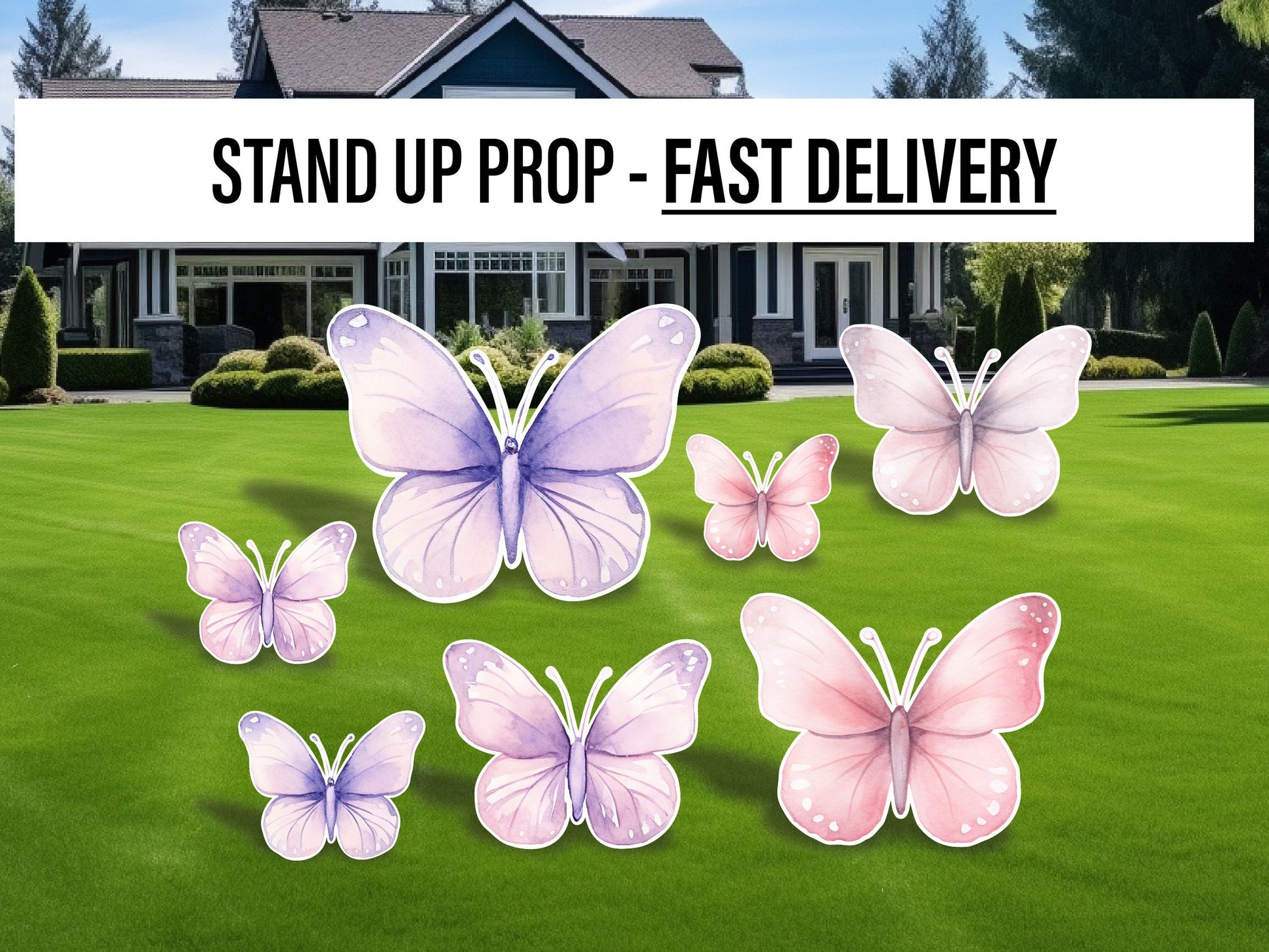 Butterfly Cutouts cute watercolor butterfly Cutouts birthday party centerpieces butterfly themed Party Decor, table toppers baby shower - EzCutoutz