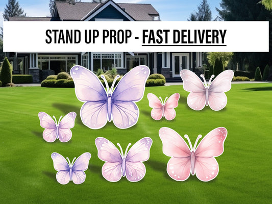 Butterfly Cutouts cute watercolor butterfly Cutouts birthday party centerpieces butterfly themed Party Decor, table toppers baby shower - EzCutoutz