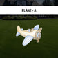Airplane Clouds Cutouts How Time Flies Birthday watercolor decorations babyshower airplane hotair balloon, lawn yard sign, backdrop - EzCutoutz