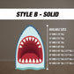 Shark photo frame, shark party prop, shark themed, photoprop, ocean photo box frame. 4mm coroplast. - EzCutoutz