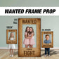 Wanted Poster Box photo frame, wildwest party prop, rodeo party, cowboy themed, western photo box frame. 4mm coroplast. - EzCutoutz