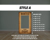 Wanted Poster Box photo frame, wildwest party prop, rodeo party, cowboy themed, western photo box frame. 4mm coroplast. - EzCutoutz