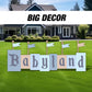 BIG babyland babyshower sign decor cutouts backdrop, Sketch Stand Up Prop standee, lawn signs, yard sign, backdrop, high res - EzCutoutz