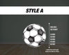 Big Soccer Ball Prop Cutout Soccer themed Panel Backdrop with stands, Soccer Props, Soccer Party, Ball cutout decor, 4mm coroplast board - EzCutoutz