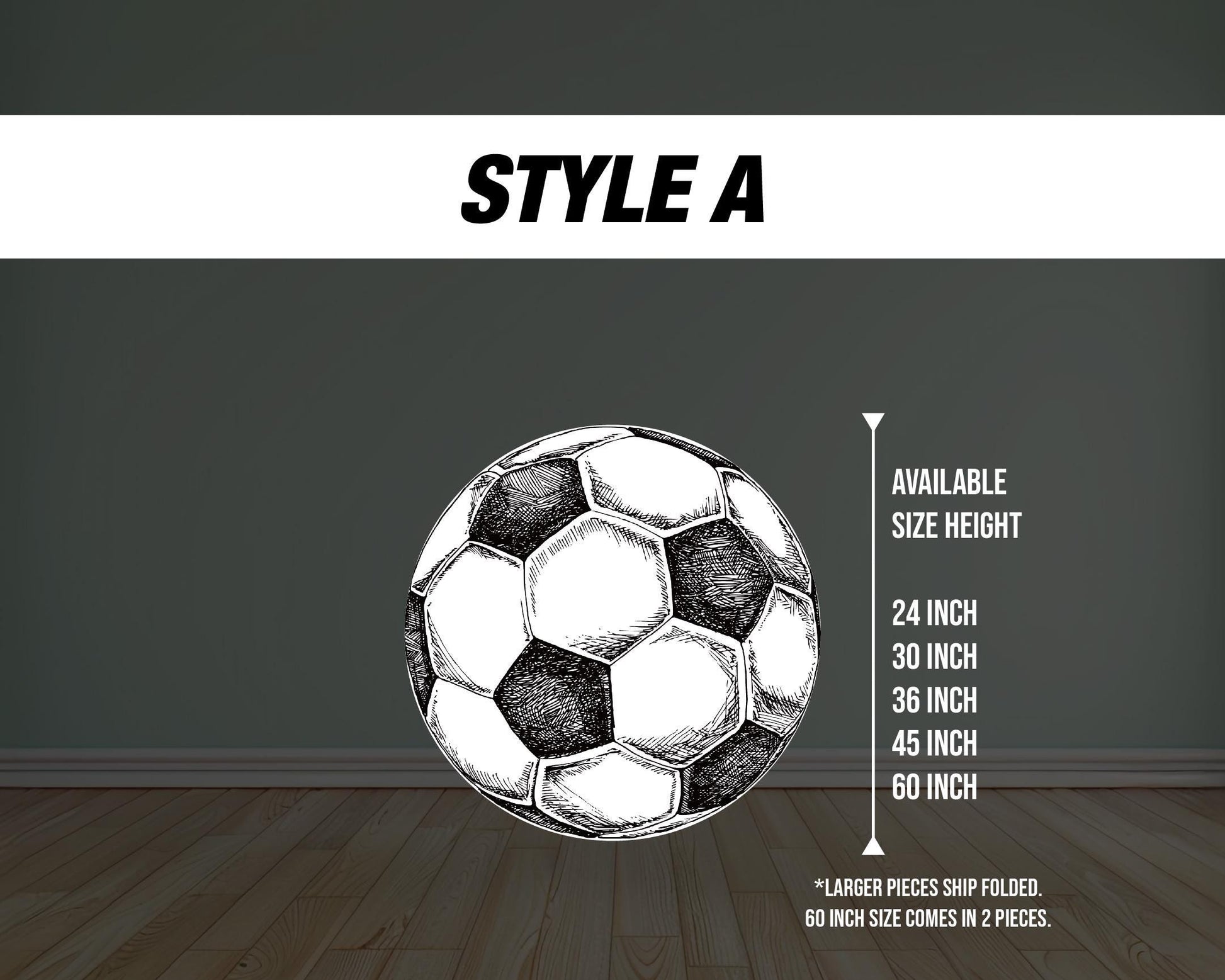 Big Soccer Ball Prop Cutout Soccer themed Panel Backdrop with stands, Soccer Props, Soccer Party, Ball cutout decor, 4mm coroplast board - EzCutoutz