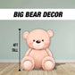 BIG TEDDY BEAR Cutout, we can Bearly wait backdrop cutouts teddy bear babyshower Arch, custom, Rigid board coroplast with stands not fabric - EzCutoutz