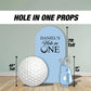 Big Golf Ball Hole in One Backdrop Golf themed Panel Backdrop with stands, Golf party props, mastered backdrop, NOT fabric. 4mm coroplast - EzCutoutz