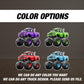BIG Monster truck cutout, monster truck prop, monster truck backdrop, monster truck centerpieces backdrop, NOT fabric. 4mm coroplast - EzCutoutz