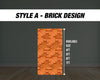 Brick wall backdrop, street backdrop, birthday party rigid coroplast board with stands - EzCutoutz