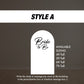 Bride to Be arch backdrop Miss to Mrs Arch Backdrop, Bridal backdrop standee, bridal shower, Rigid board coroplast with stands, NOT fabric. - EzCutoutz