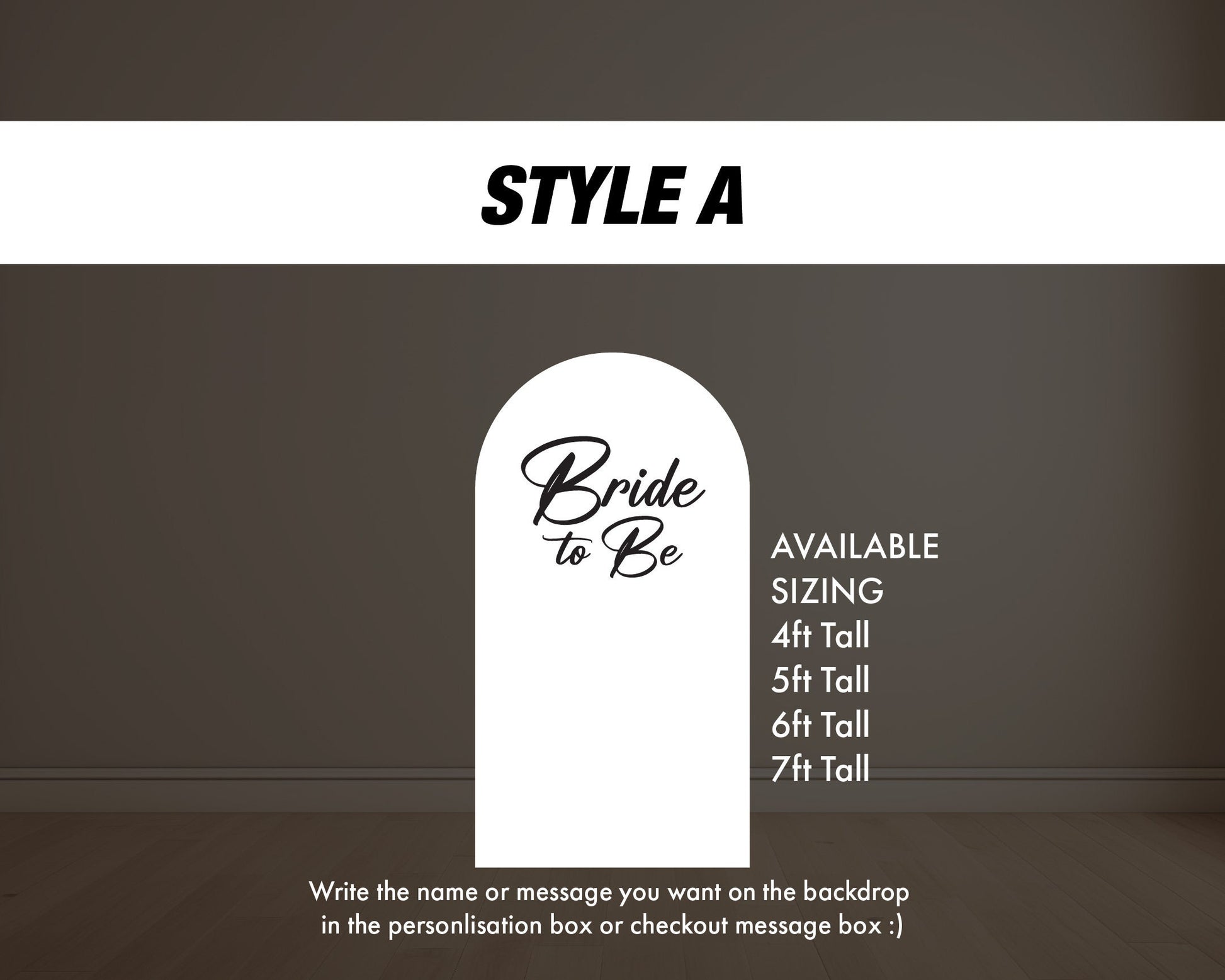 Bride to Be arch backdrop Miss to Mrs Arch Backdrop, Bridal backdrop standee, bridal shower, Rigid board coroplast with stands, NOT fabric. - EzCutoutz