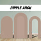 Brown Beige Color Arch Backdrop Ripple, with stands, Birthday Party Decor, First birthday party, party prop stands - EzCutoutz