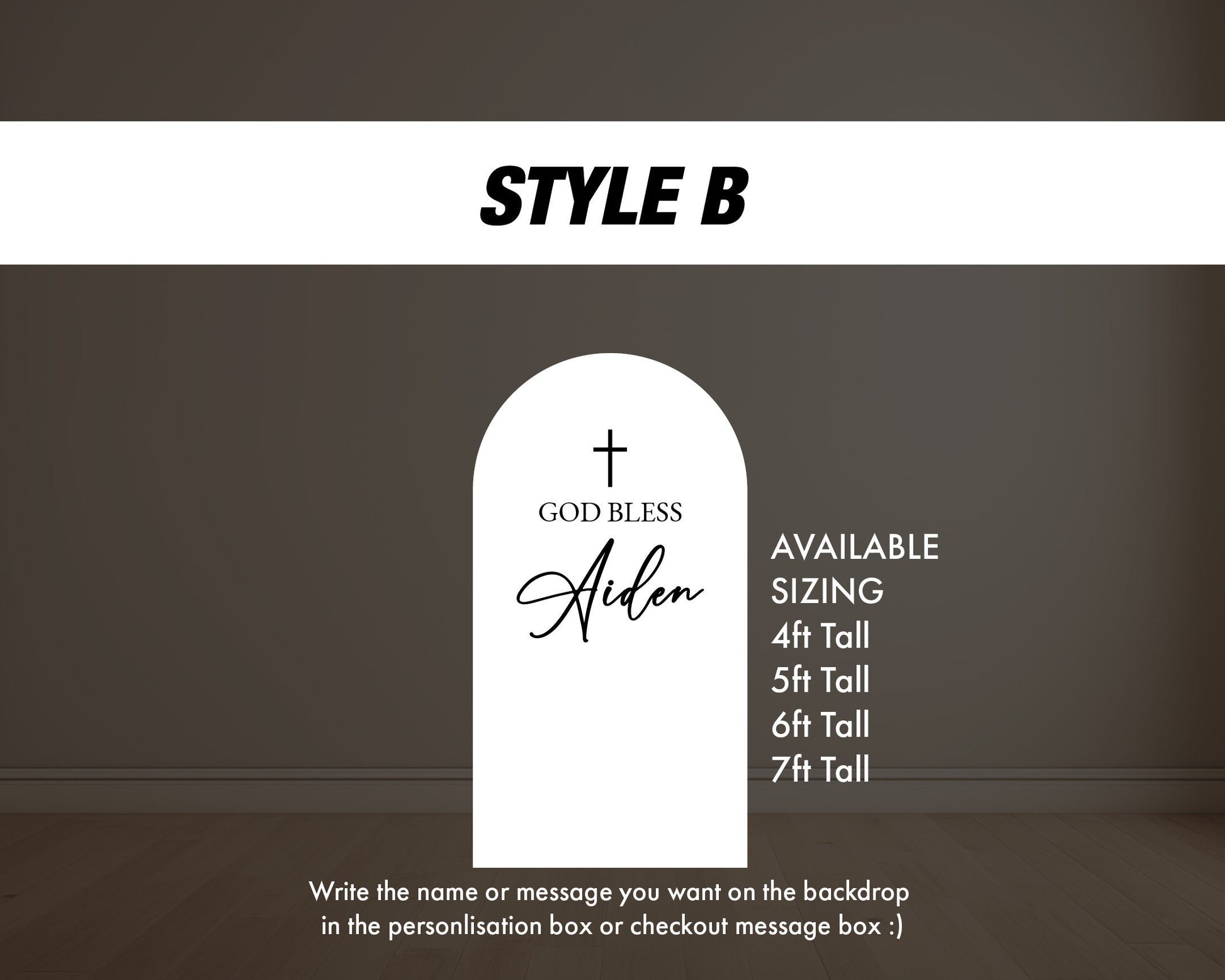 God bless arch backdrop christening baptism Arch Backdrop, with stands - EzCutoutz