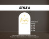 Gold God bless arch backdrop golden gold shiny shiney gold foil christening baptism Arch Backdrop, with stands - EzCutoutz