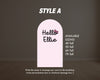 Kitty arch backdrop with stands, kitty birthday party, kitty themed, centerpieces, cutouts, decoration backdrop. high resolution quality. - EzCutoutz