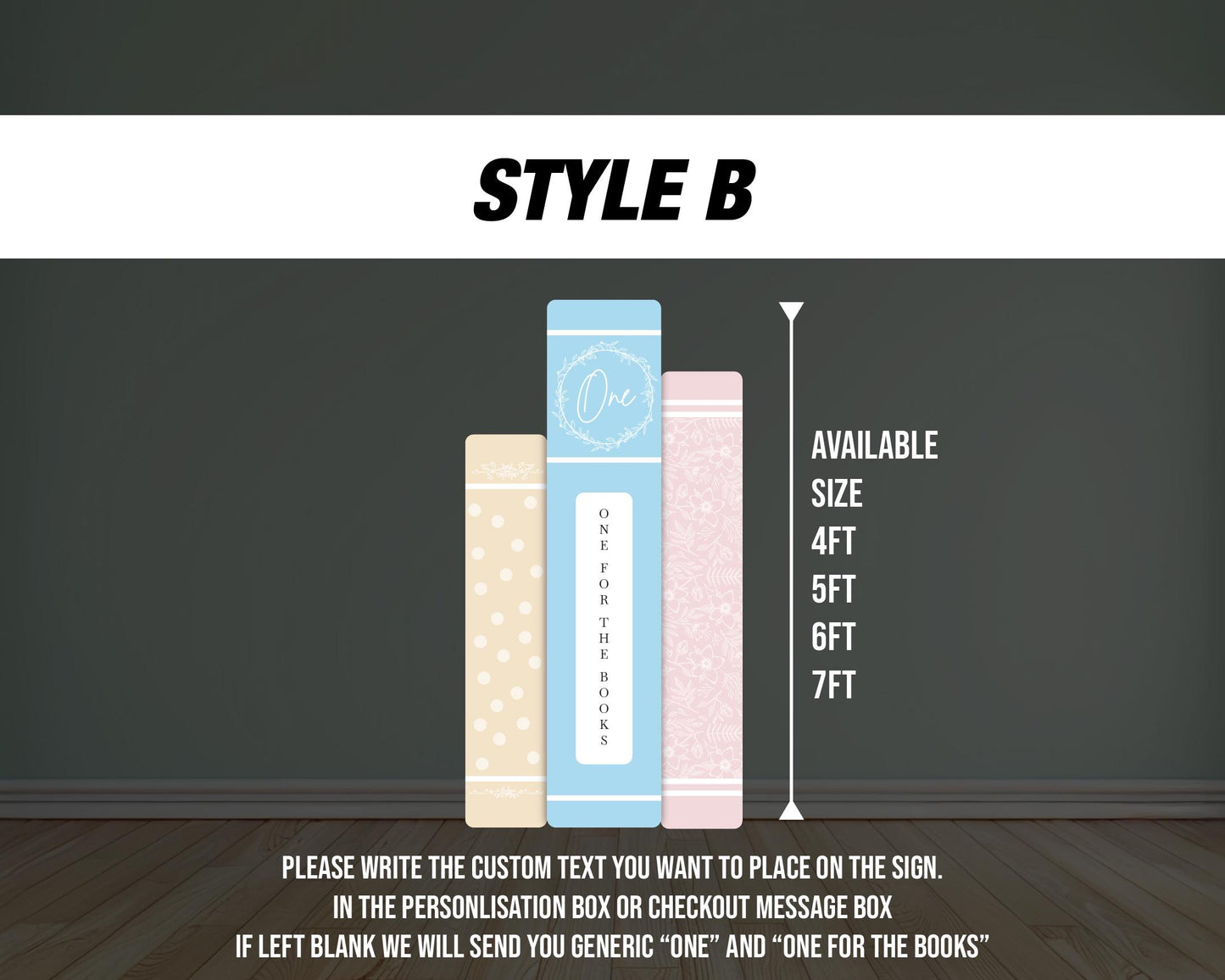 One for the books Backdrop book themed Panel Backdrop with stands, Book party, bookworm babyshower, NOT fabric. 4mm coroplast - EzCutoutz