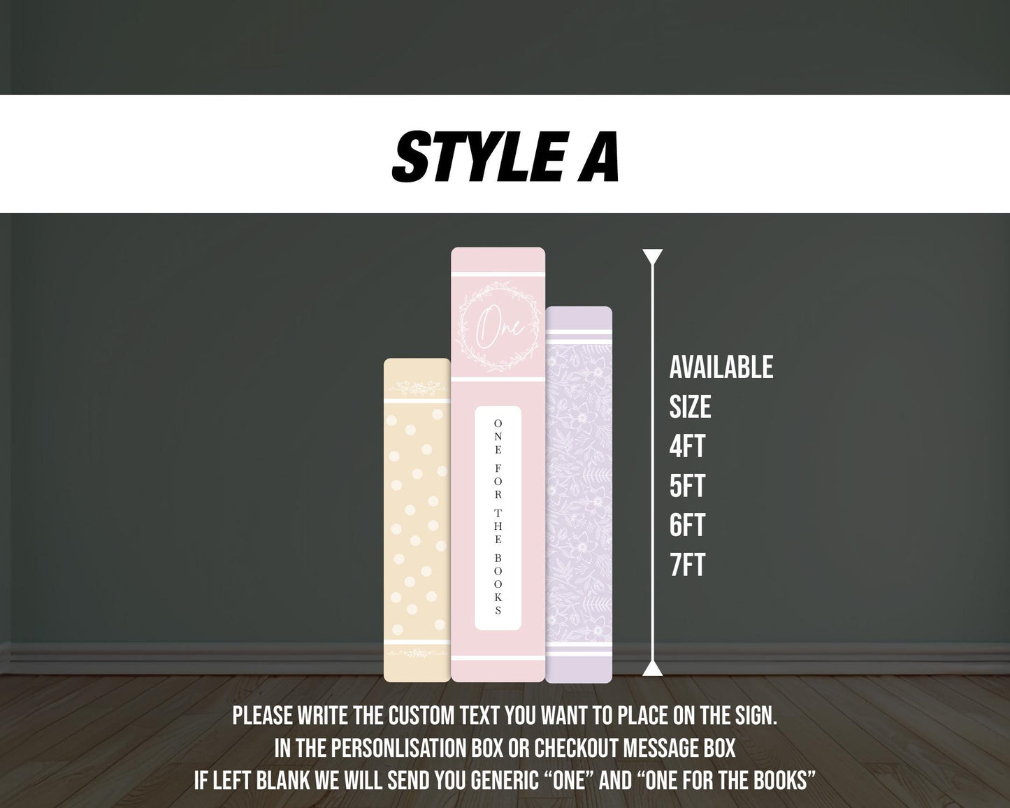 One for the books Backdrop book themed Panel Backdrop with stands, Book party, bookworm babyshower, NOT fabric. 4mm coroplast - EzCutoutz